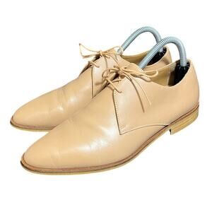 Everlane Italian Leather The Modern Oxford Shoes Tan Lace Up Sz 9.5‎ Minimalist